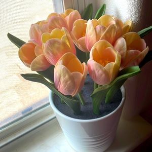 It's in clean and nice condition and they are pink roses